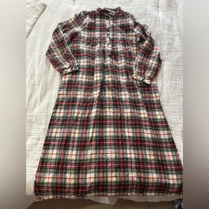 L.L. Bean Scotch Plaid Flannel Nightgown